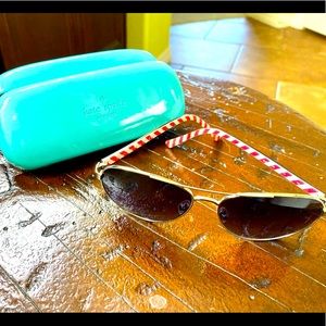 Kate Spade Aviator Sunglasses and Case